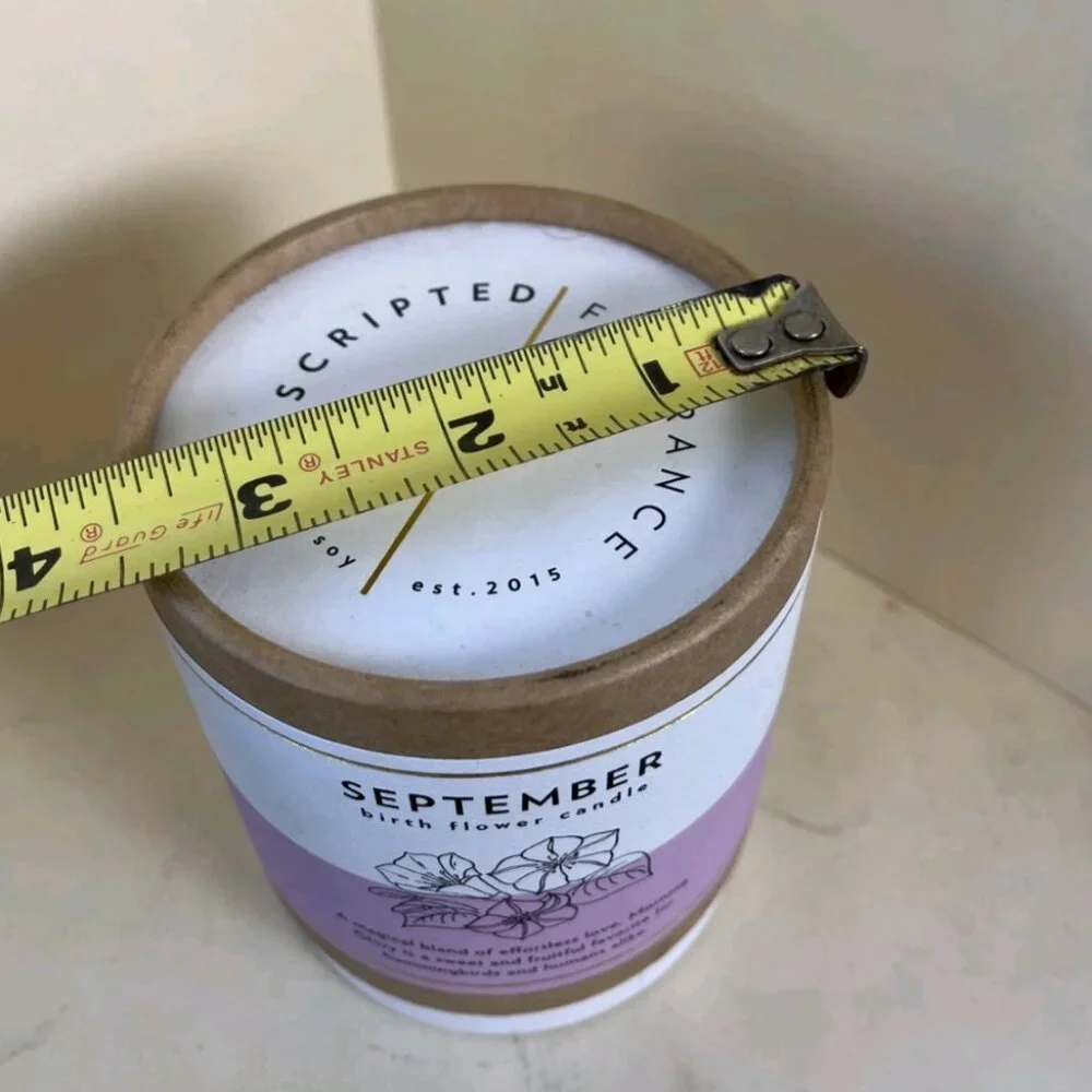 Scripted Fragrance September Birth Flower Morning Glory Soy Candle 8 oz New